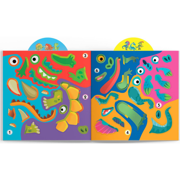 Фото -  Crystal Book Игрушка-развивайка. Динозавры. 75 больших наклейок (9789669875600)