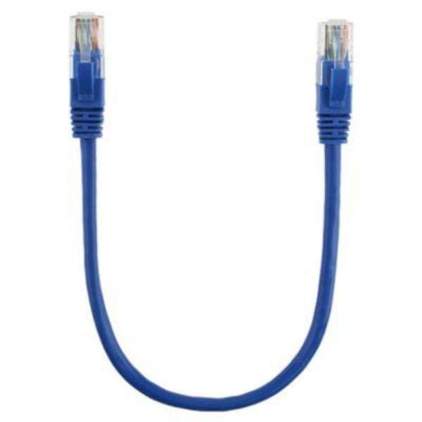 Фото - Кабель патч-корд Ritar Cat.5e UTP CCA Blue 0.3m (PCR-CCA/0.3Be)