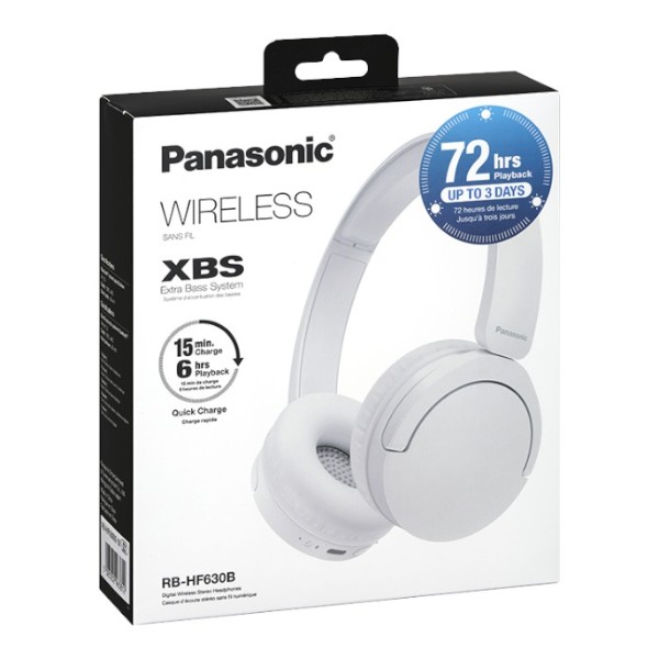 Фото - Наушники накладные беспроводные Panasonic RB-HF630BE-W