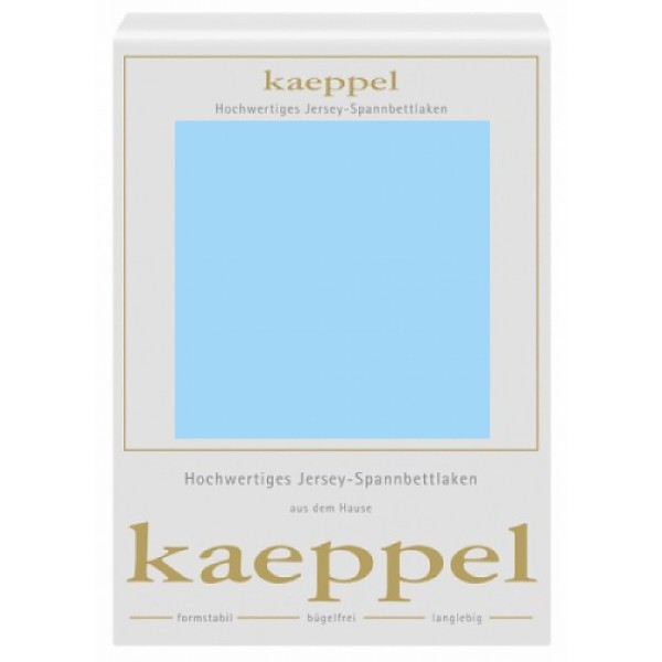 Фото - Простынь двуспальная Kaeppel на резинке 324 светло-голубой 180-200х200 (1671-Е24)
