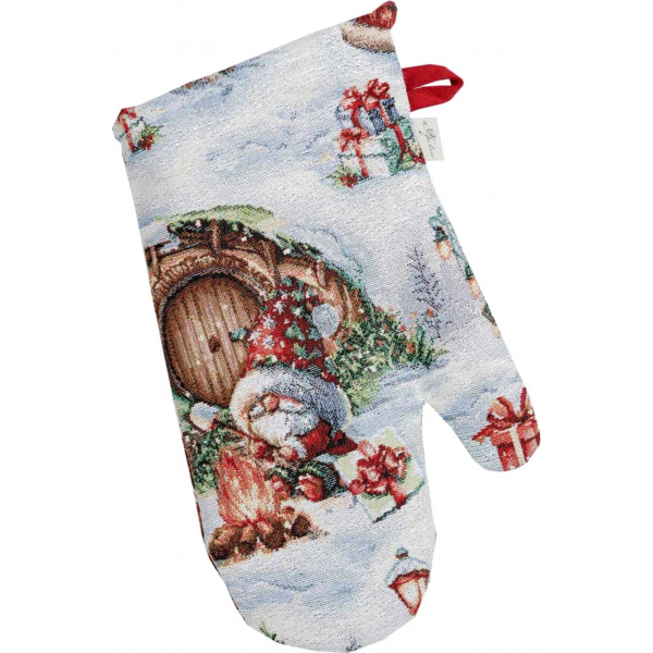 Фото - Прихватка-рукавиця Прованс Різдвяне багаття 32х15 см (038402)