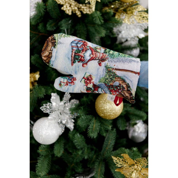 Фото - Прихватка-рукавиця Прованс Різдвяне багаття 32х15 см (038402)