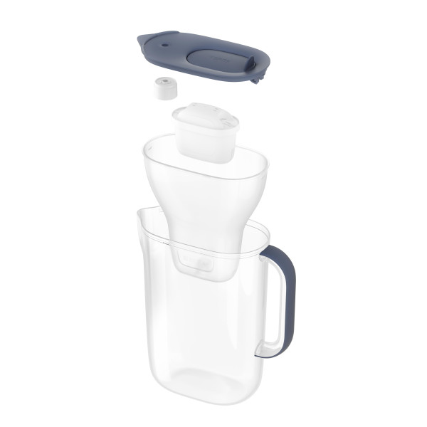 Фото - Фільтр-глечик Brita Style Essential Mxpro сіро-блакитний + 3 картриджа