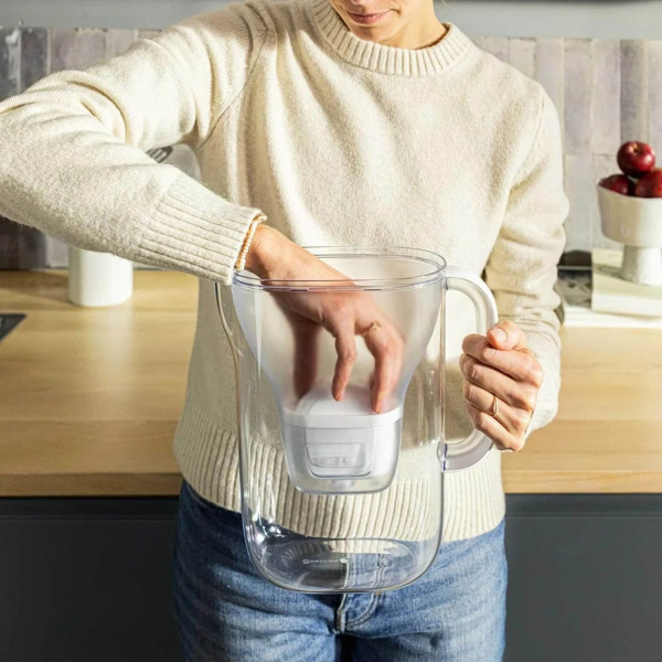 Фото - Фільтр-глечик Brita Style Essential Mxpro сіро-блакитний + 3 картриджа