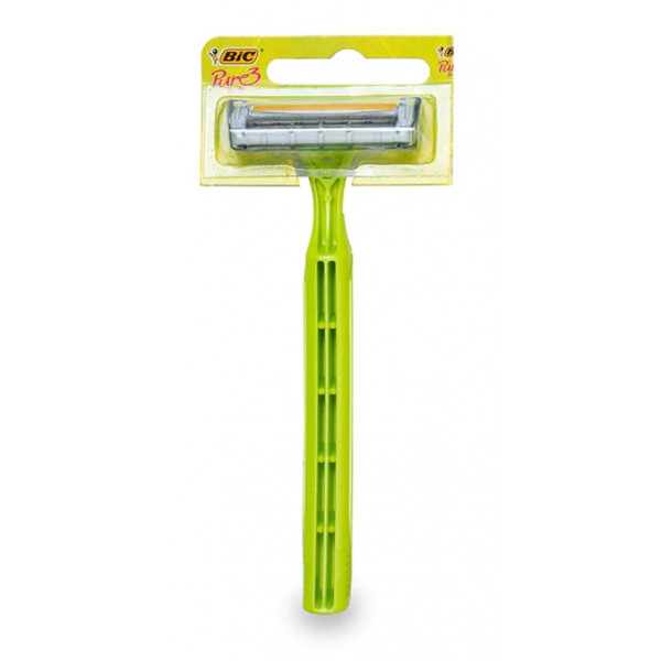 Фото - Станок жіночий одноразовий BIC Pure 3 Lady (3086126726922)
