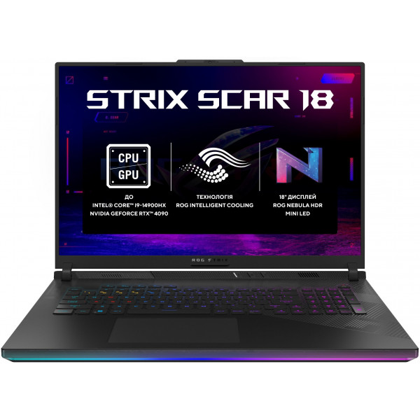Фото - Ноутбук ігровий Asus ROG Strix SCAR 18 G834JYR-R6059X Off Black