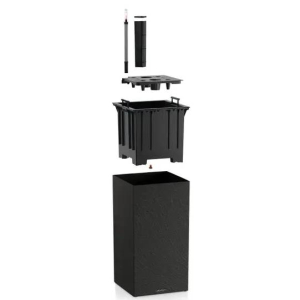 Фото - Вазон Lechuza Canto Slatestone  High 40 темно-сірий 15956