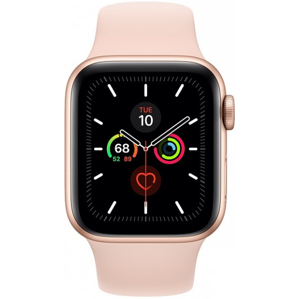 Фото - Смарт-часы Apple Watch Series 5 40mm Gold Aluminum Case with Pink Sand Sport Band