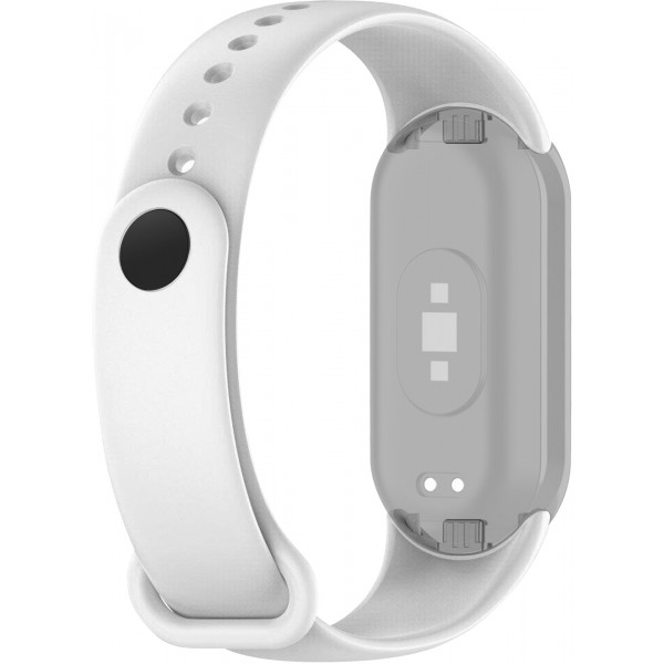 Фото - Ремінець для фітнес-браслету ArmorStandart for Xiaomi Mi Band 9/8 White (ARM68018)