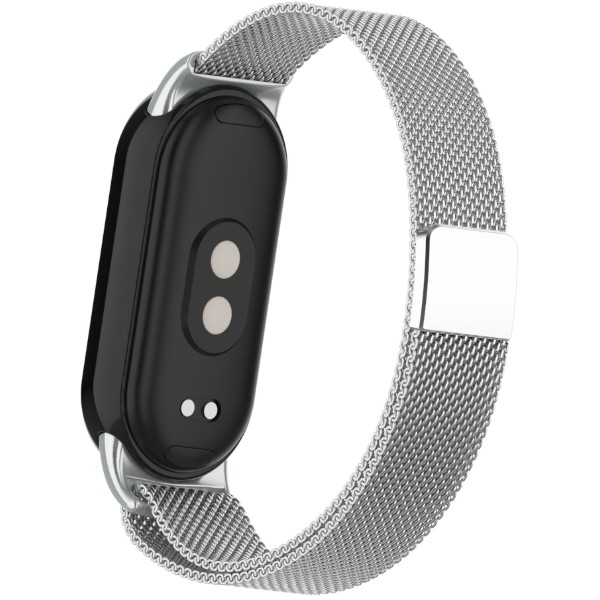 Фото - Ремешок для фитнес-браслета Armorstandart Milanese Magnetic Band for Xiaomi Mi Band 8/9 Silver (ARM69917)