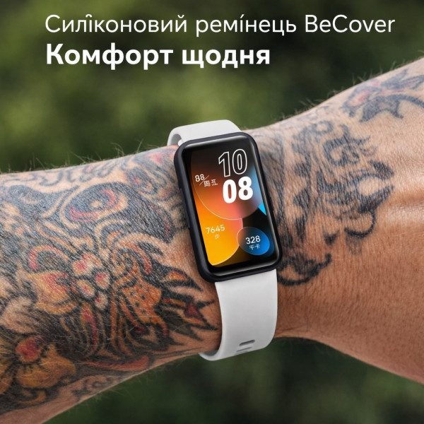 Фото - Ремешок для фитнес-браслета BeCover New for Huawei Band 8 / 9 / 10 White (715497)