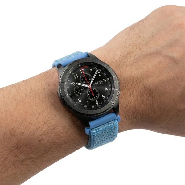 Фото - Ремінець для смарт-годинника BeCover Nylon Style for Motorola Moto 360 2nd Gen. Men's Aqua Blue (714998)