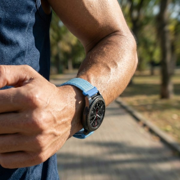 Фото - Ремінець для смарт-годинника BeCover Nylon Style for Motorola Moto 360 2nd Gen. Men's Aqua Blue (714998)