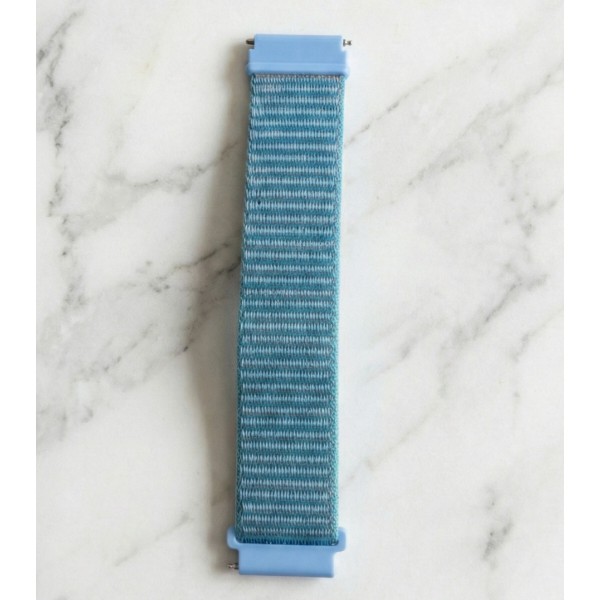 Фото - Ремінець для смарт-годинника BeCover Nylon Style for Motorola Moto 360 2nd Gen. Men's Aqua Blue (714998)