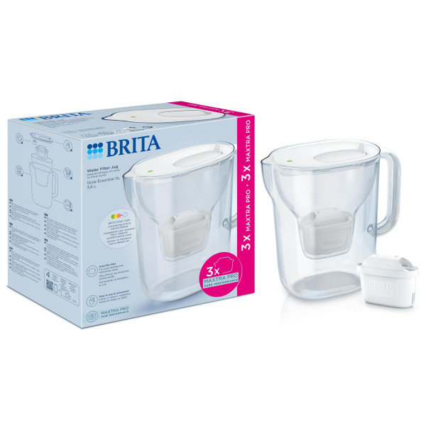 Фото - Фільтр-глечик Brita Style Essential XL Mxpro білий + 3 картриджа