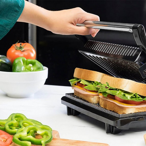 Фото - Гриль-барбекю електричний Cecotec Rock'nGrill 750 Full Open