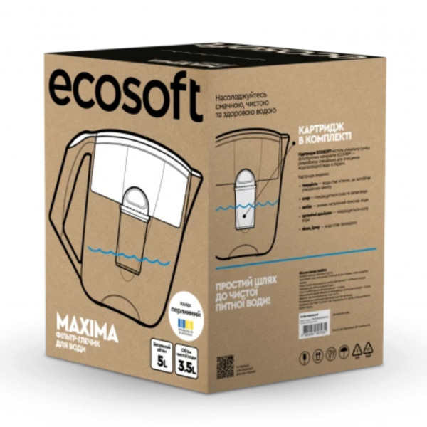 Фото - Фільтр-глечик Ecosoft Maxima перлинний 5 л