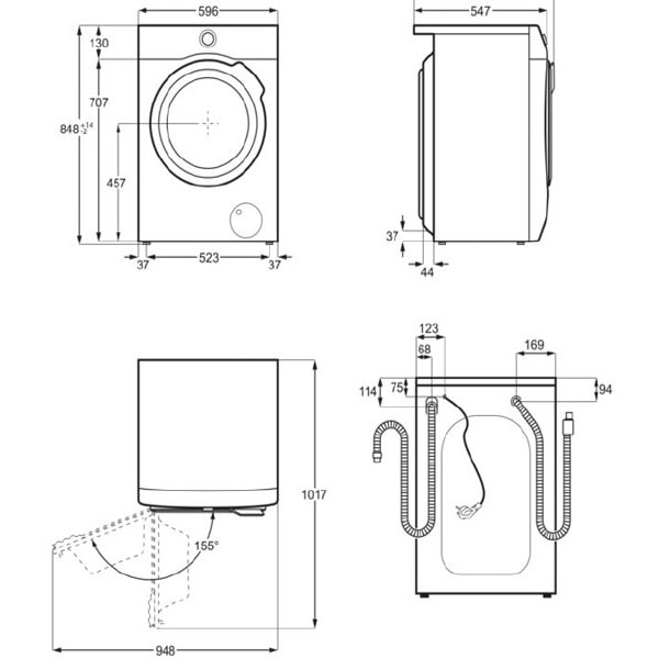 Фото - Стирально-сушильная машина Electrolux EW7WO368SU