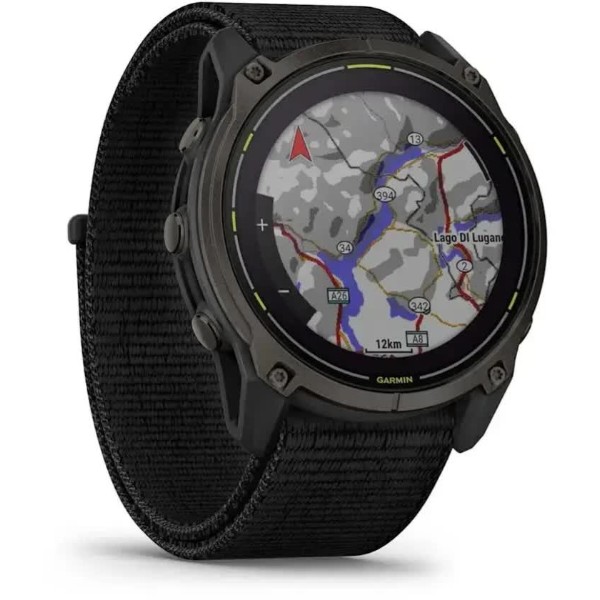 Фото - Смарт-годинник Garmin Enduro 3, Crbn Gry DLC Ti w/Blk Sport Loop Band (010-02751-01)
