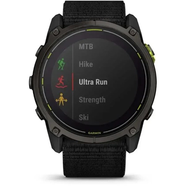 Фото - Смарт-годинник Garmin Enduro 3, Crbn Gry DLC Ti w/Blk Sport Loop Band (010-02751-01)