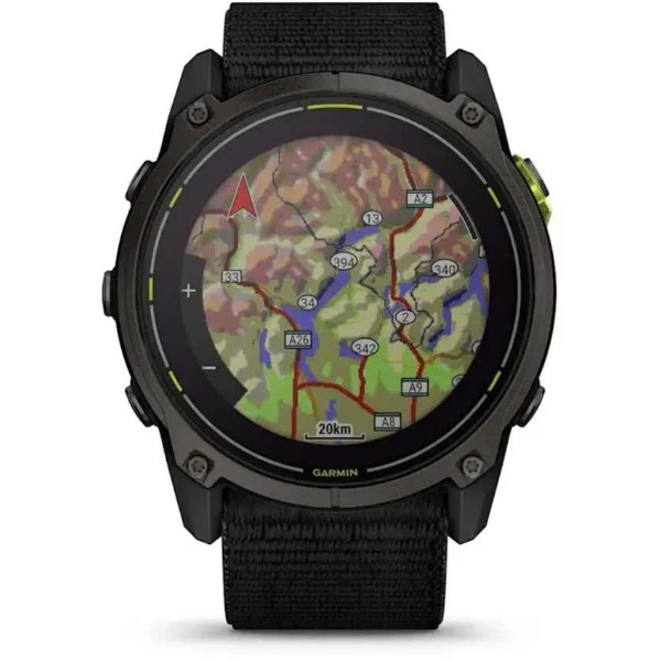 Фото - Смарт-годинник Garmin Enduro 3, Crbn Gry DLC Ti w/Blk Sport Loop Band (010-02751-01)