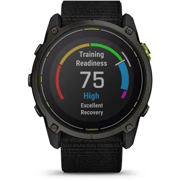 Фото - Смарт-годинник Garmin Enduro 3, Crbn Gry DLC Ti w/Blk Sport Loop Band (010-02751-01)
