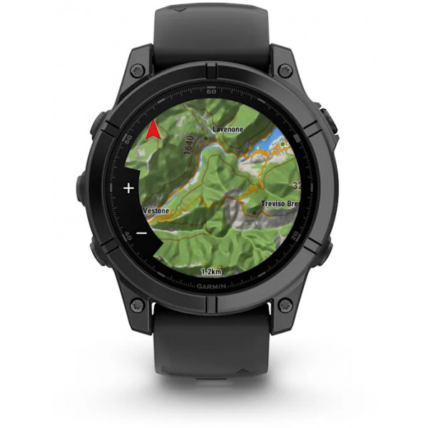 Фото - Смарт-часы Garmin fenix E Slate Gray Steel/Black (010-03025-01)