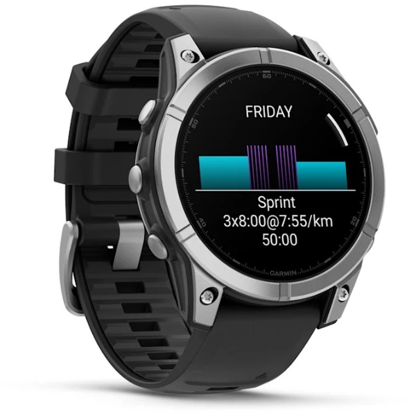 Фото - Смарт-часы Garmin fenix E Stainless Steel/Black (010-03025-00)