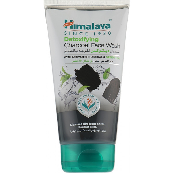 Фото - Гель для вмивання Himalaya Herbals з вугіллям і зеленим чаєм 150 мл (6291107223407)