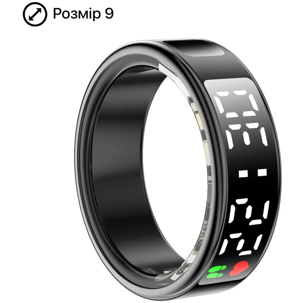 Фото - Смарт - кільце INSPIRE Black Розмір 9 (HSR08-9-black)