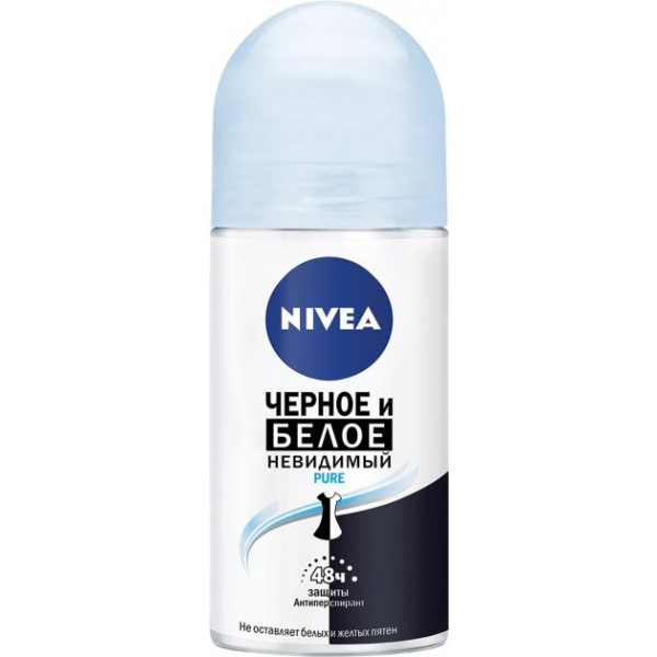 Фото - Дезодорант кульковий NIVEA антіперсп Pure Невидимий захист 50мл