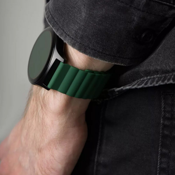 Фото - Ремінець для смарт-годинника Proove Silk Grip Band 20 mm green (WBSGUW20MM06)