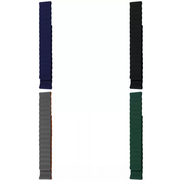 Фото - Ремінець для смарт-годинника Proove Silk Grip Band 20 mm gray/orange (WBSGUW20MM32)