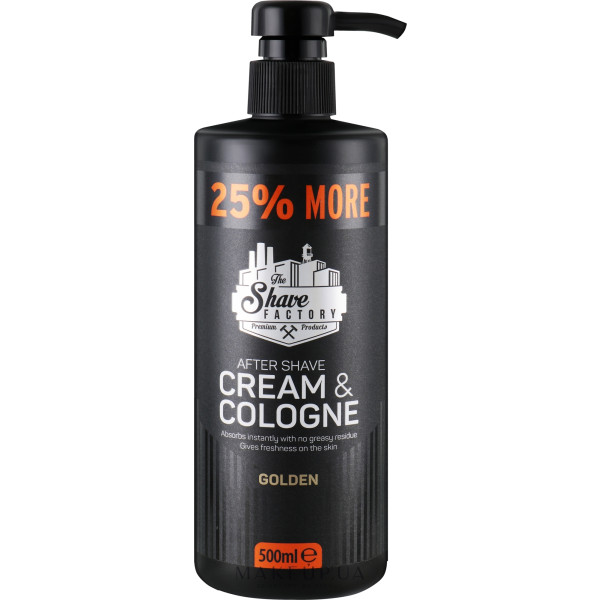 Фото - Крем после бритья The Shave Factory одеколон Cream & Cologne 2in1 500 мл Golden (8682035083986)