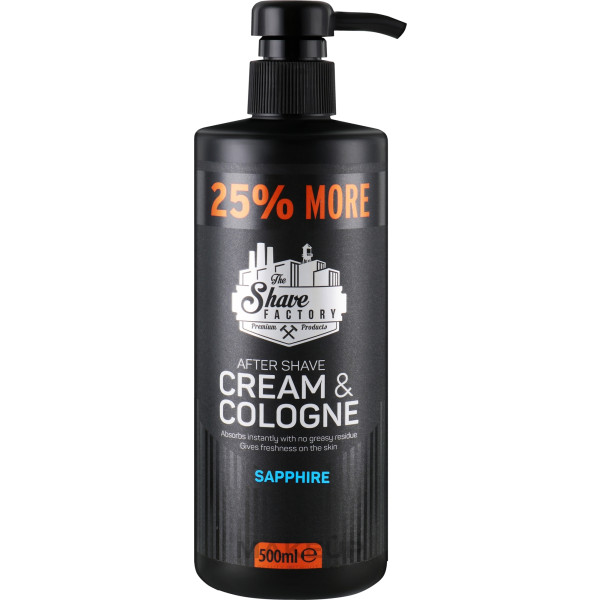 Фото - Крем після гоління The Shave Factory одеколон Cream & Cologne 2in1 500 мл Sapphire (8682035084006)