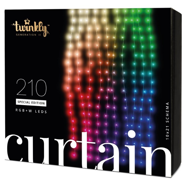 Фото - Гирлянда-штора Twinkly Smart LED Curtain,Wall RGBW 210, BT+WiFi, Gen II, IP44, прозрачный (TWW210SPP-TEU) Фото - Гирлянда-штора Twinkly Smart LED Curtain,Wall RGBW 210, BT+WiFi, Gen II, IP44, прозрачный (TWW210SPP-TEU)