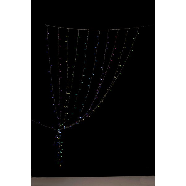 Фото - Гирлянда-штора Twinkly Smart LED Curtain,Wall RGBW 210, BT+WiFi, Gen II, IP44, прозрачный (TWW210SPP-TEU)