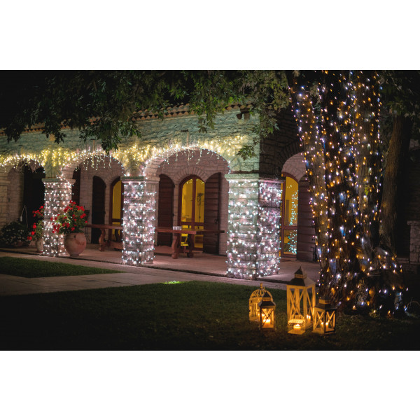 Фото - Гірлянда-штора Twinkly Smart LED Icicle RGB 190, BT + WiFi, Gen II, IP44, прозорий (TWI190STP-TEU)