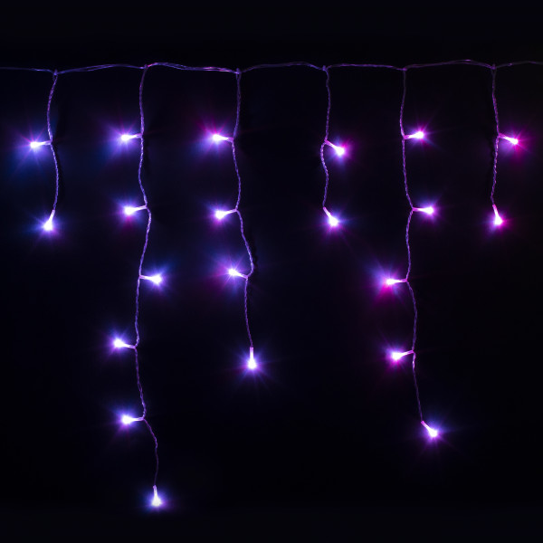 Фото - Гірлянда-штора Twinkly Smart LED Icicle RGB 190, BT + WiFi, Gen II, IP44, прозорий (TWI190STP-TEU)