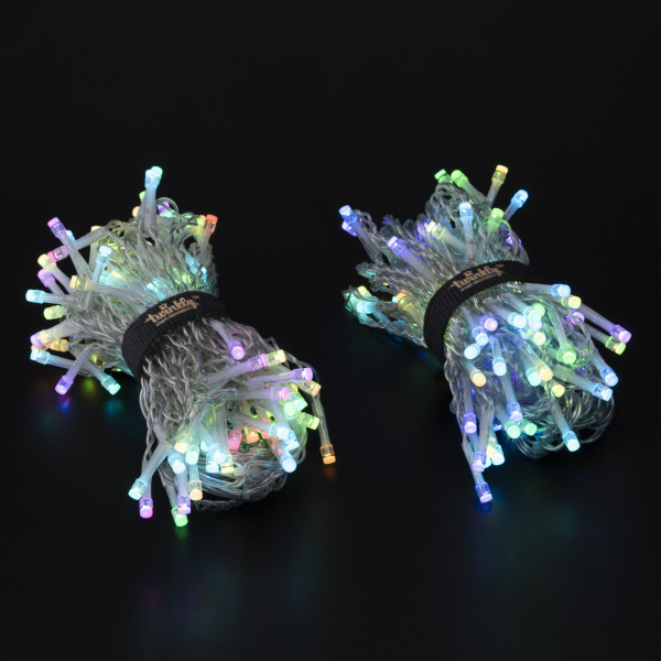 Фото - Гірлянда-штора Twinkly Smart LED Icicle RGB 190, BT + WiFi, Gen II, IP44, прозорий (TWI190STP-TEU)