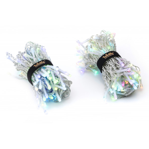 Фото - Гірлянда-штора Twinkly Smart LED Icicle RGB 190, BT + WiFi, Gen II, IP44, прозорий (TWI190STP-TEU)