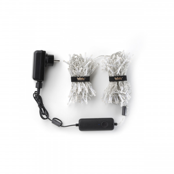 Фото - Гірлянда-штора Twinkly Smart LED Icicle RGBW 190, BT + WiFi, Gen II, IP44, прозорий (TWI190SPP-TEU)