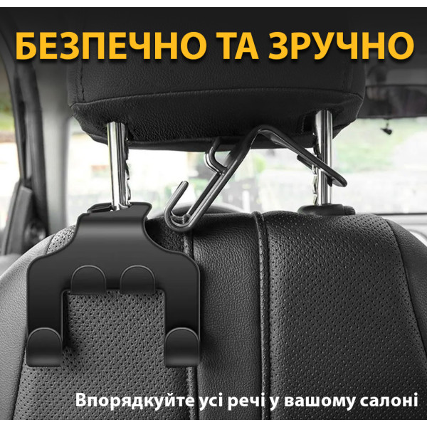 Фото - Крючок-держатель автомобильный UFT на подголовник 2 шт. (UFTcarhook3)