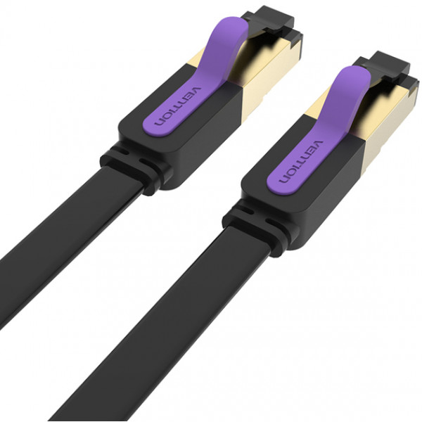 Фото - Кабель патч-корд Vention CAT7 SSTP Ethernet, 5 m Black (ICDBJ)