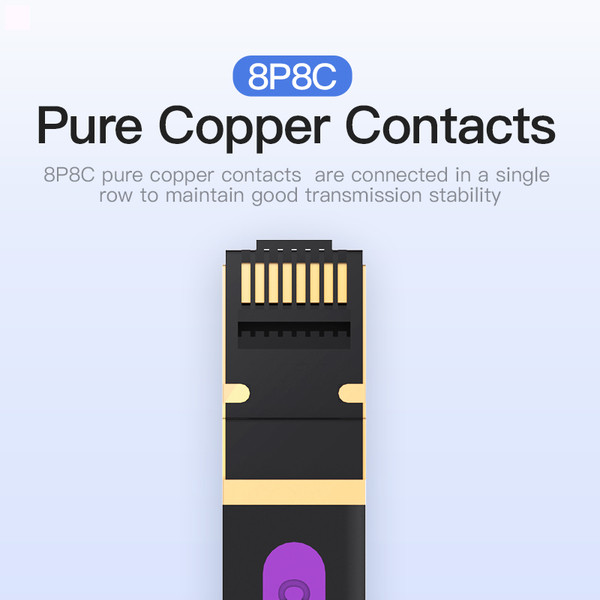 Фото - Кабель патч-корд Vention CAT7 SSTP Ethernet, 5 m Black (ICDBJ)