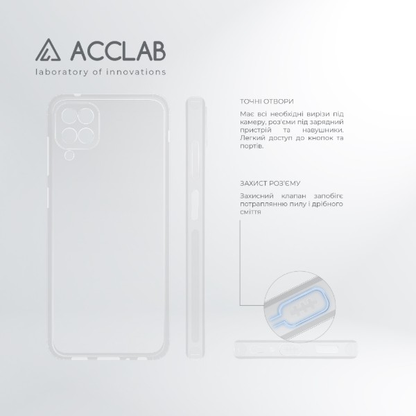 Фото - Чохол для смартфону ACCLAB Anti Dust for Samsung Galaxy A12 (1283126553189)
