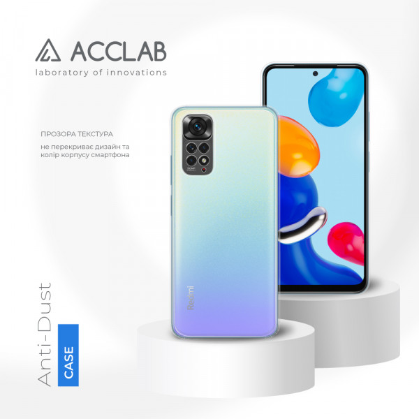 Фото - Чохол для смартфону ACCLAB Anti Dust for Xiaomi Redmi Note 11 (1283126553585)
