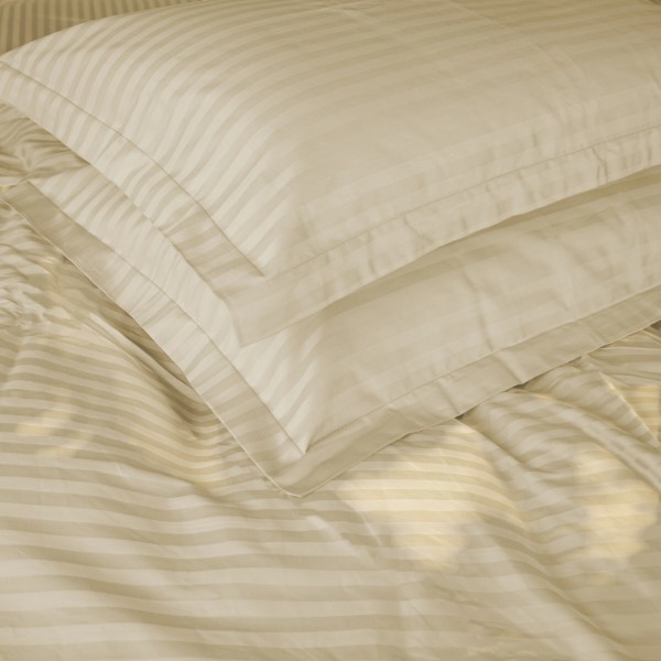 Фото - Комплект постельного белья детский MirSon Satin Stripe 30-0002 Soft Yellow 110х140 (2200005245637)