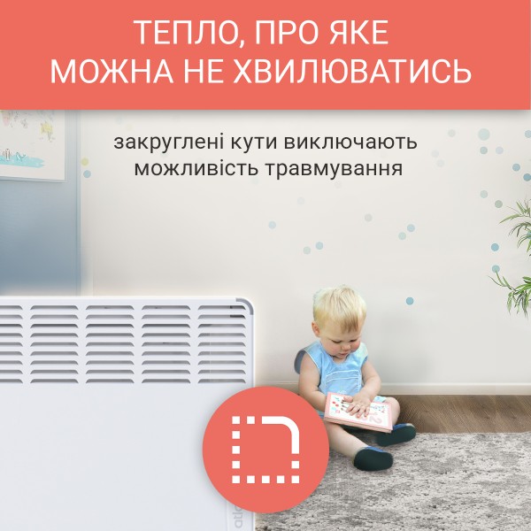 Фото - Конвектор Atlantic F17 Essential CMG BL-Meca/M (2000W) + Комплект підставок Atlantic