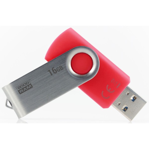 Фото - Флеш USB Goodram UTS3 Twister 16GB USB 3.0 Red (UTS3-0160R0R11) Фото - Флеш USB Goodram UTS3 Twister 16GB USB 3.0 Red (UTS3-0160R0R11)